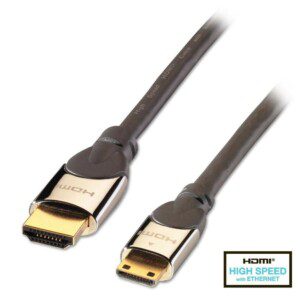 Lindy CROMO High Speed HDMI to Mini HDMI Cable with Ethernet, 1m-0