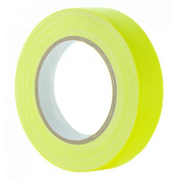 Gaffer Tape 19mm x 25m Yellow Fluo