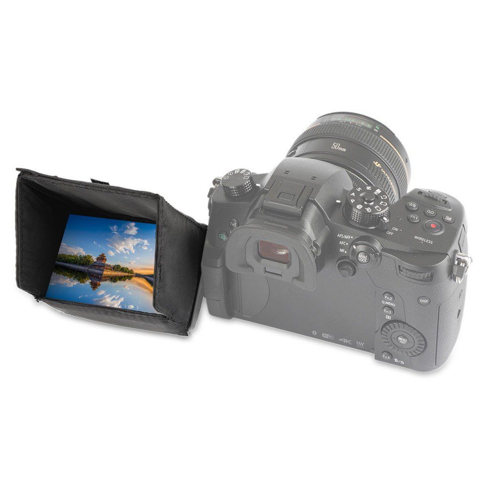 SmallRig 1972 - LCD Screen Sun Shield Hood for DSLR Cameras and Camcorders