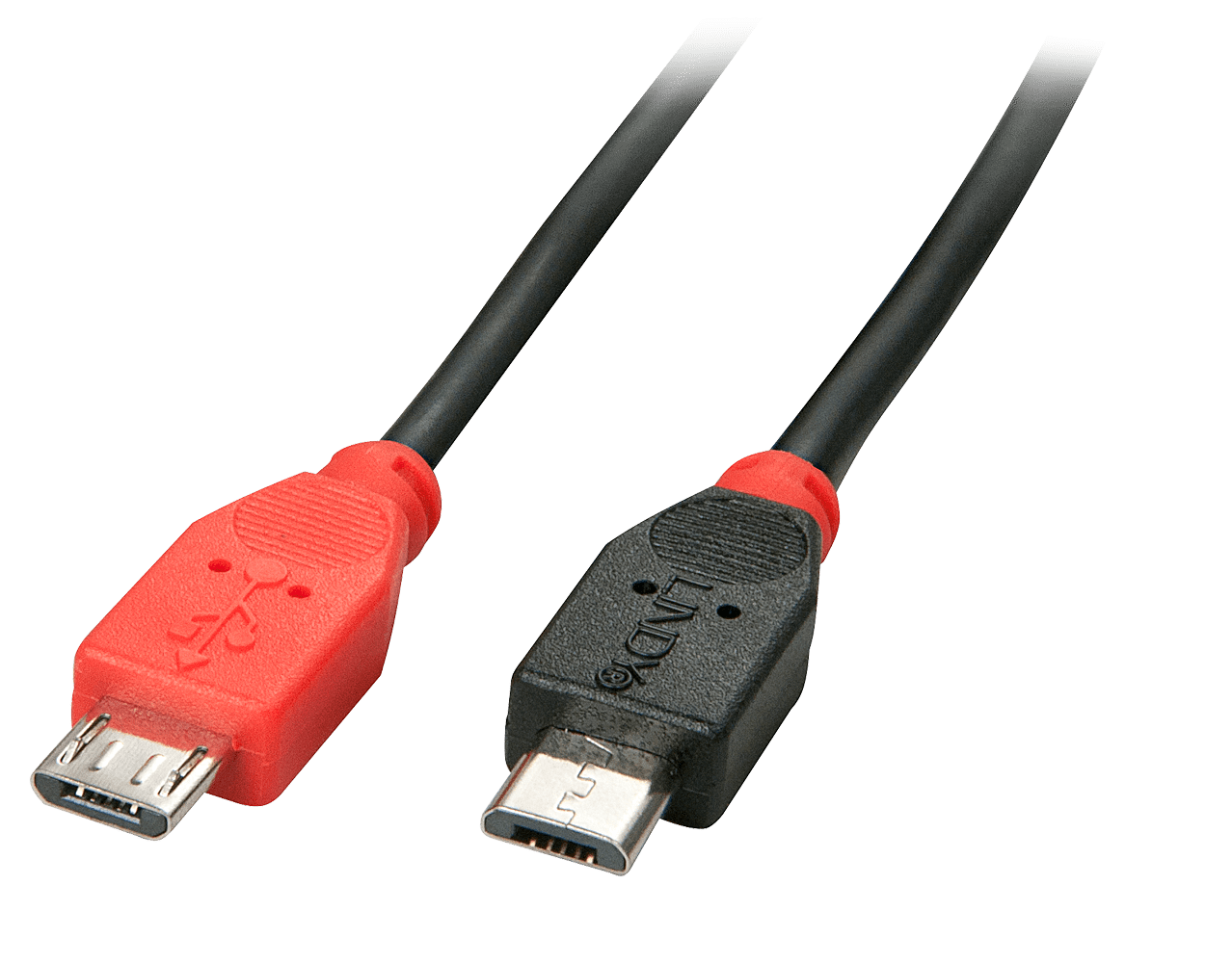 Lindy USB 2.0 Cable Micro-B/ Micro-B OTG, 0.5m