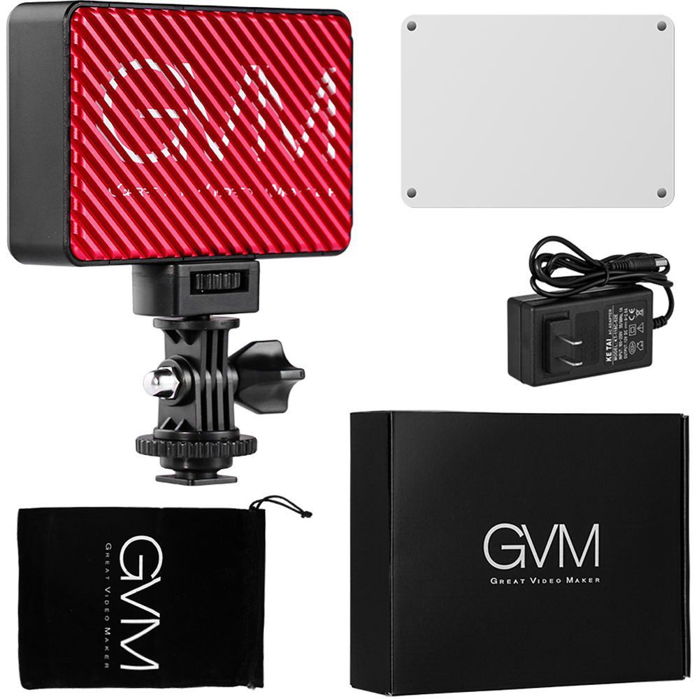 GVM 7S RGB LED On-Camera Video Light with Wi-Fi Control