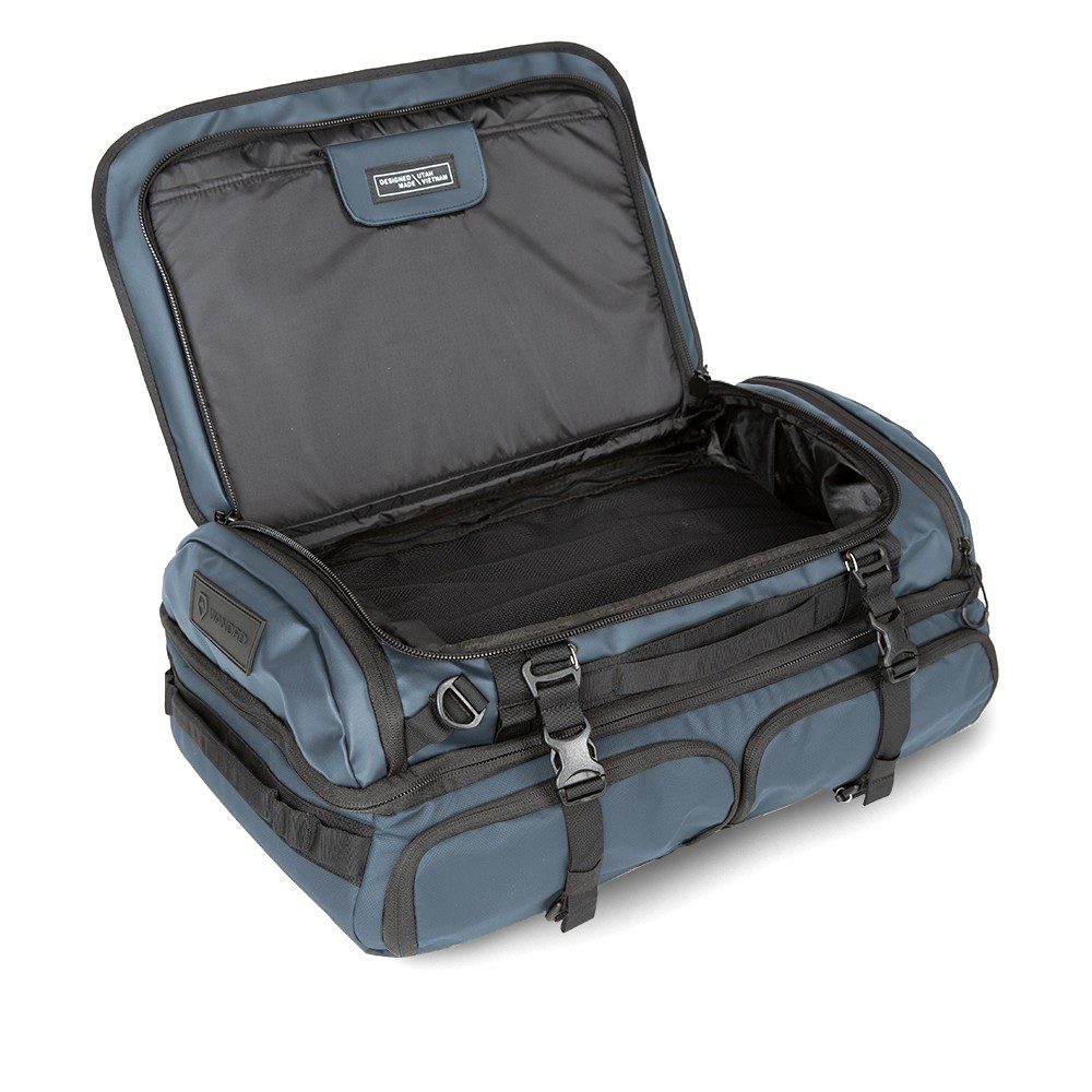 Wandrd Hexad Access Duffel Backpack Blue Pro Bundle