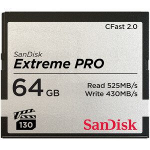 Carte mémoire CFast 2.0 "Extreme Pro", 64GB, VPG 130, 525MB/Sec-0
