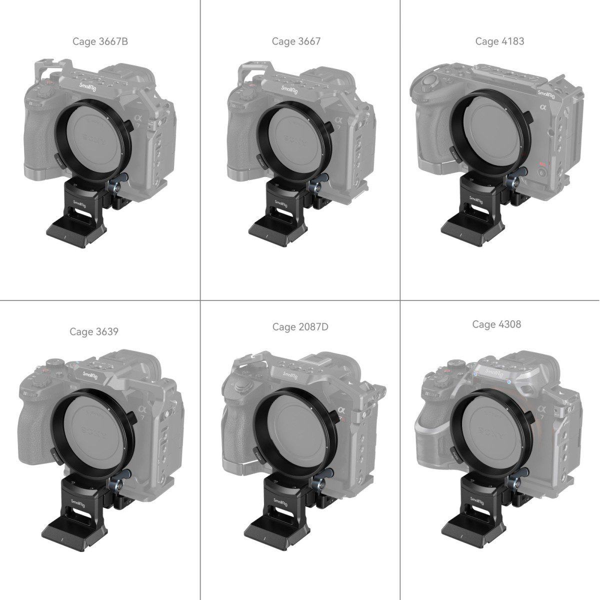 SmallRig Rotatable Horizontal-to-Vertical Mount Plate Kit for Sony Alpha 1 / Alpha 7 / Alpha 9 / FX-series 4244