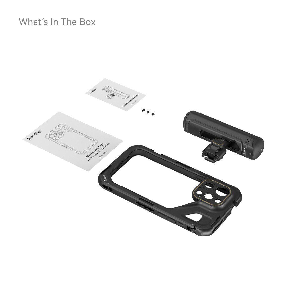 SmallRig Mobile Video Kit (Single Handheld) for iPhone 15 Pro Max 4393