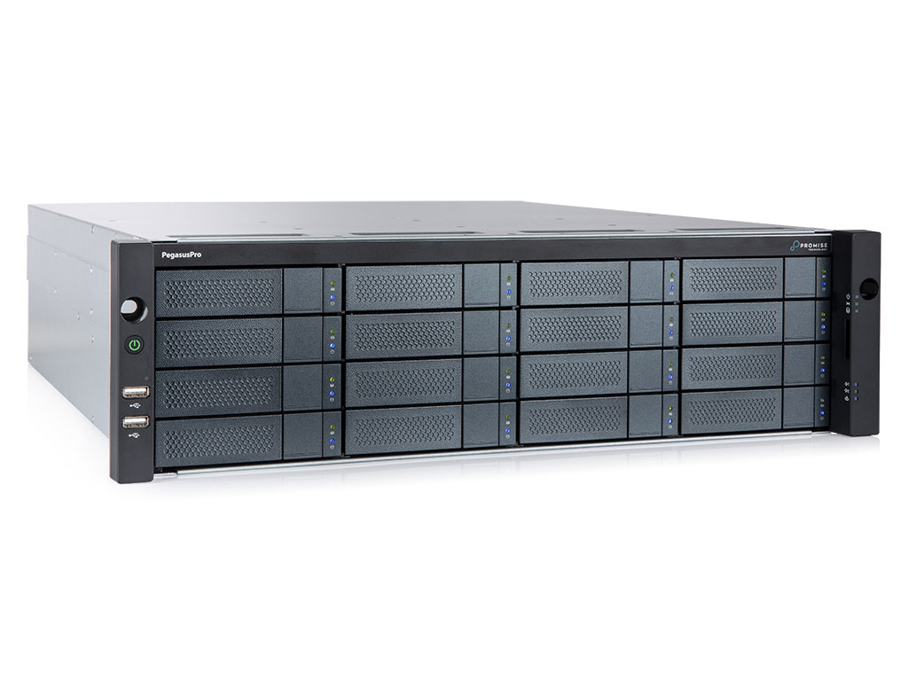 Promise PegasusPro R16 160TB HDD (16x 10TB HDD), Dual PSU produktbild