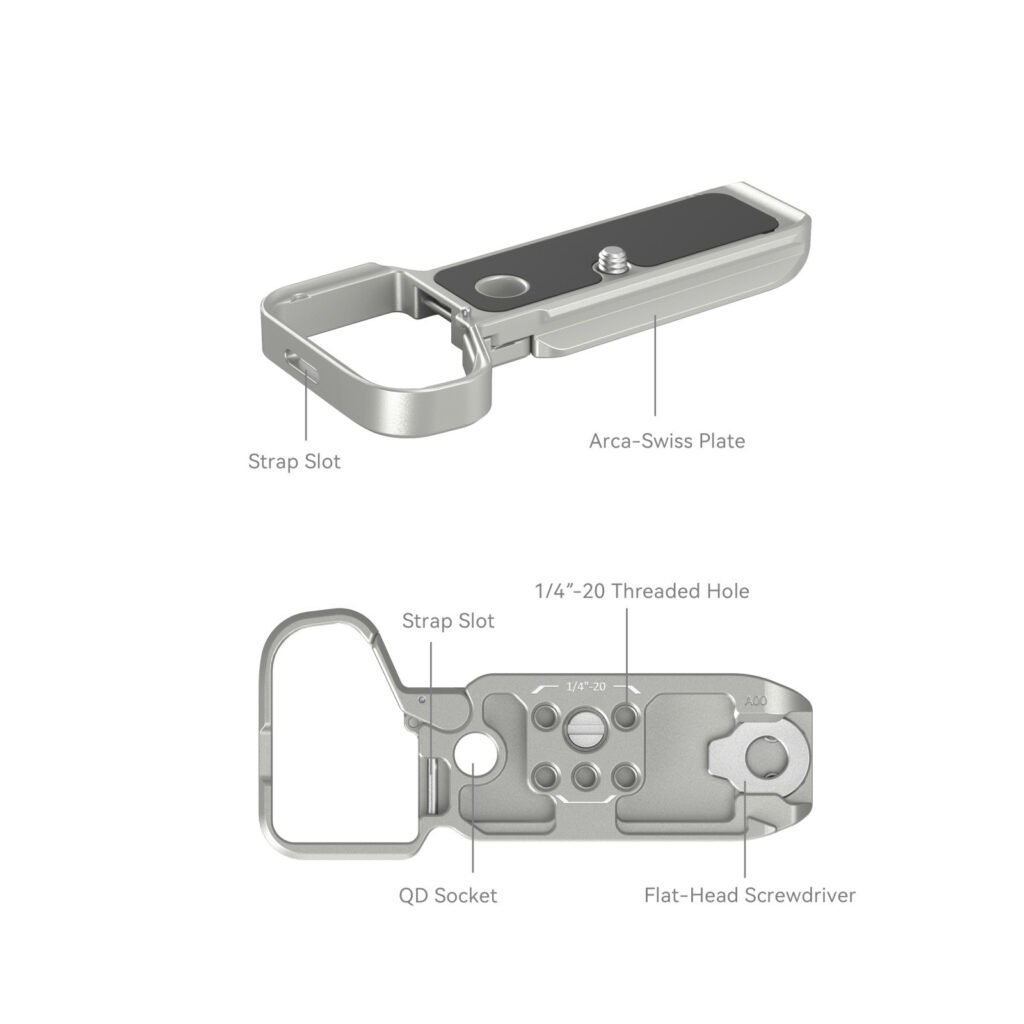 Smallrig Plaque de montage inférieur pour Sony Alpha 7C II / Alpha 7CR (Argent) 4439 - Imagen 3