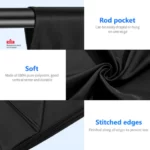BACKDROP 3 x 3.6M / 10x12Ft (White) – Image 3