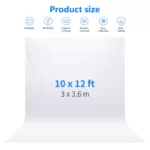 BACKDROP 3 x 3.6M / 10x12Ft (White)