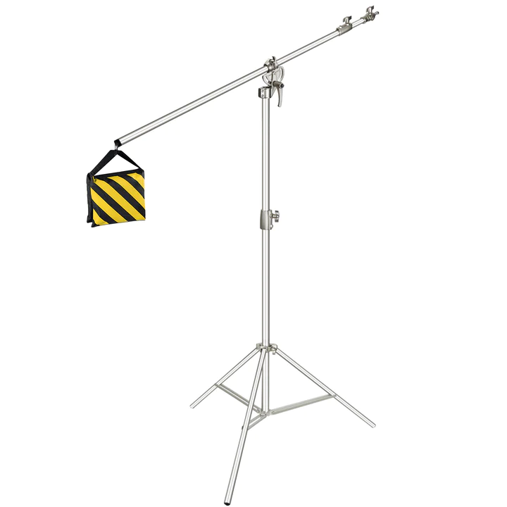 10092707_f855ef96-a55e-4330-902e-481786c99d73_720x 13 FEET BOOM ARM WITH TRIPOD STAND (SILVER) – Image 1