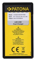 Patona LED USB dual Charger Serie Sony F – Image 3