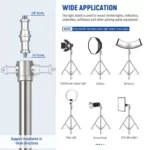 Neewer 220CM STAINLESS STEEL LIGHT STAND – Image 8