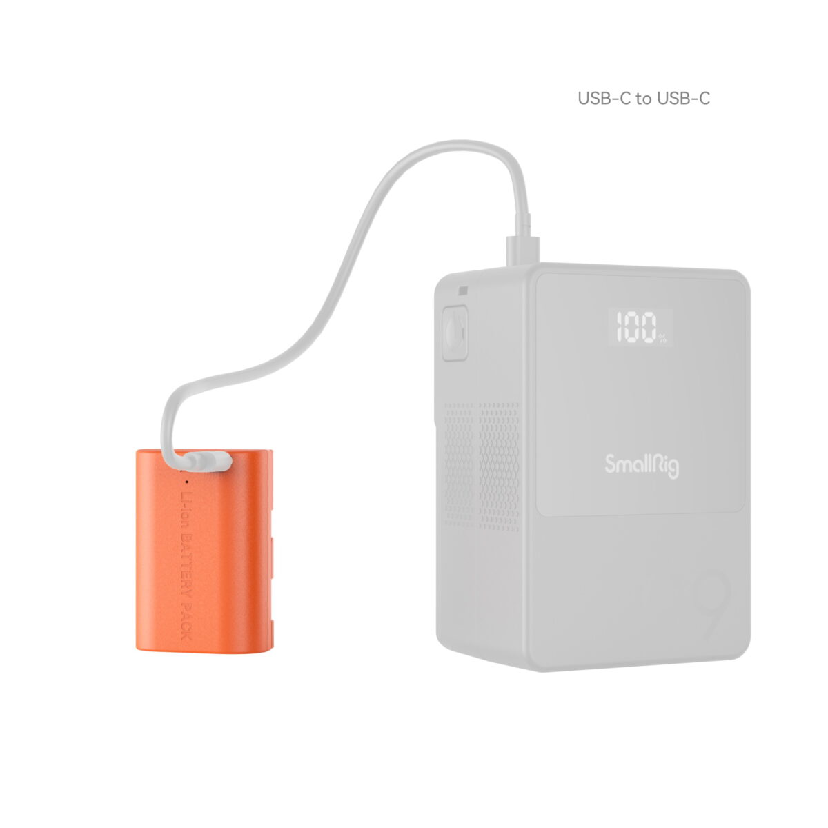 Smallrig Batterie de caméra rechargeable USB-C LP-E6NH (Orange) 4968 - Imagen 2