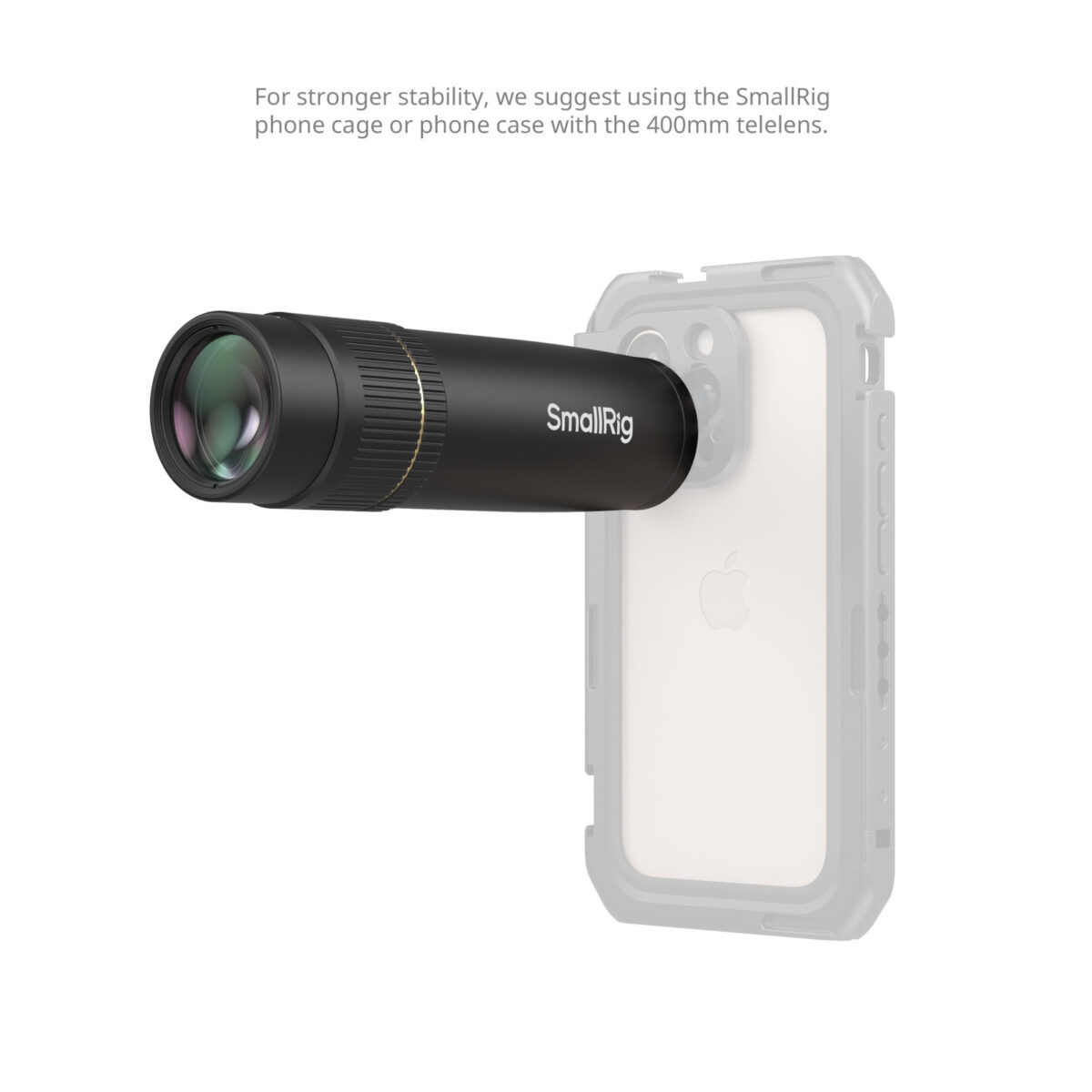 Smallrig Objectif téléobjectif 8x pour téléphone portable (monture T) 4737 - Imagen 4