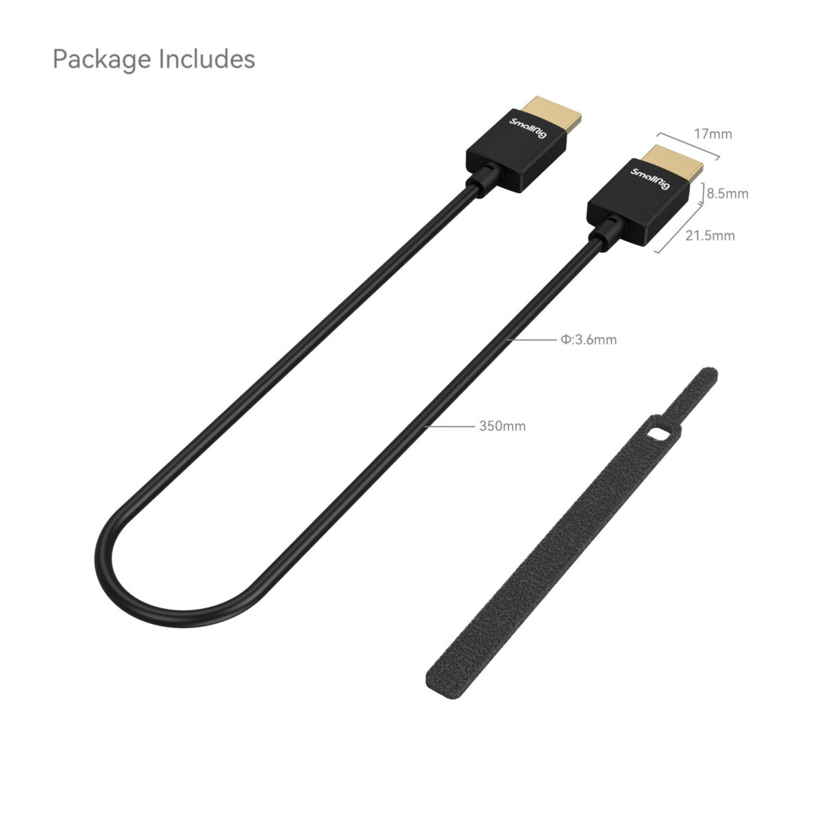 Câble de données HDMI 4K ultra-fin SmallRig (A vers A) (35 cm) 2956 – Bild 2