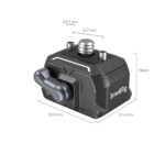 Smallrig Plaque et pince universelle mini à déclenchement rapide Drop-in HawkLock 3513C - Image 3