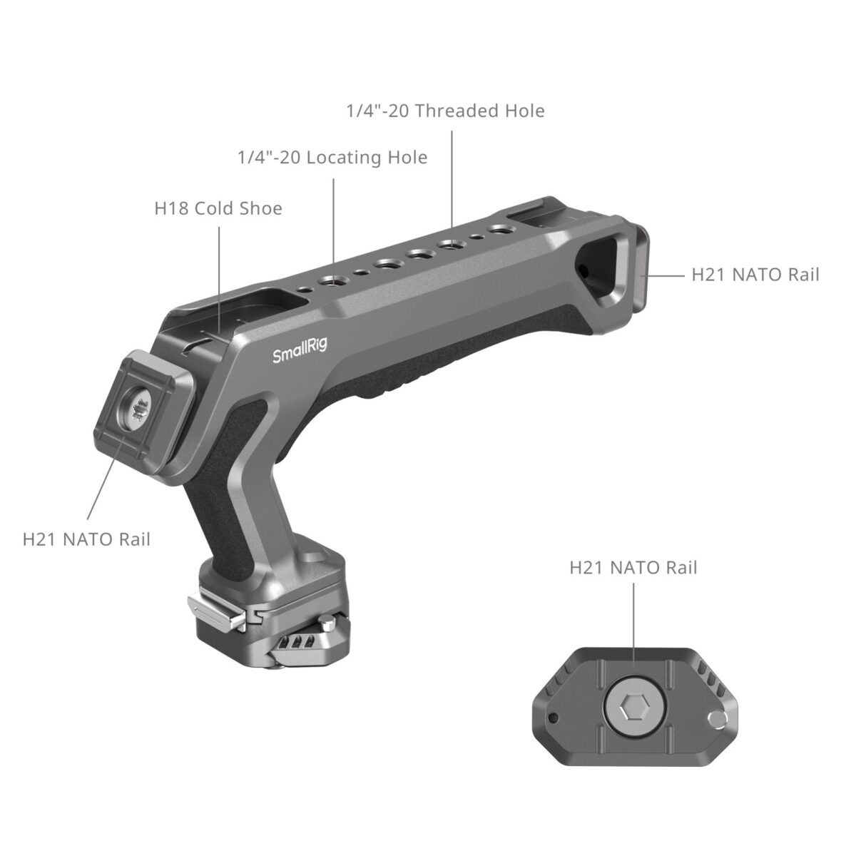 Smallrig Kit de poignée supérieure à dégagement rapide HawkLock H21 4483 – Bild 4