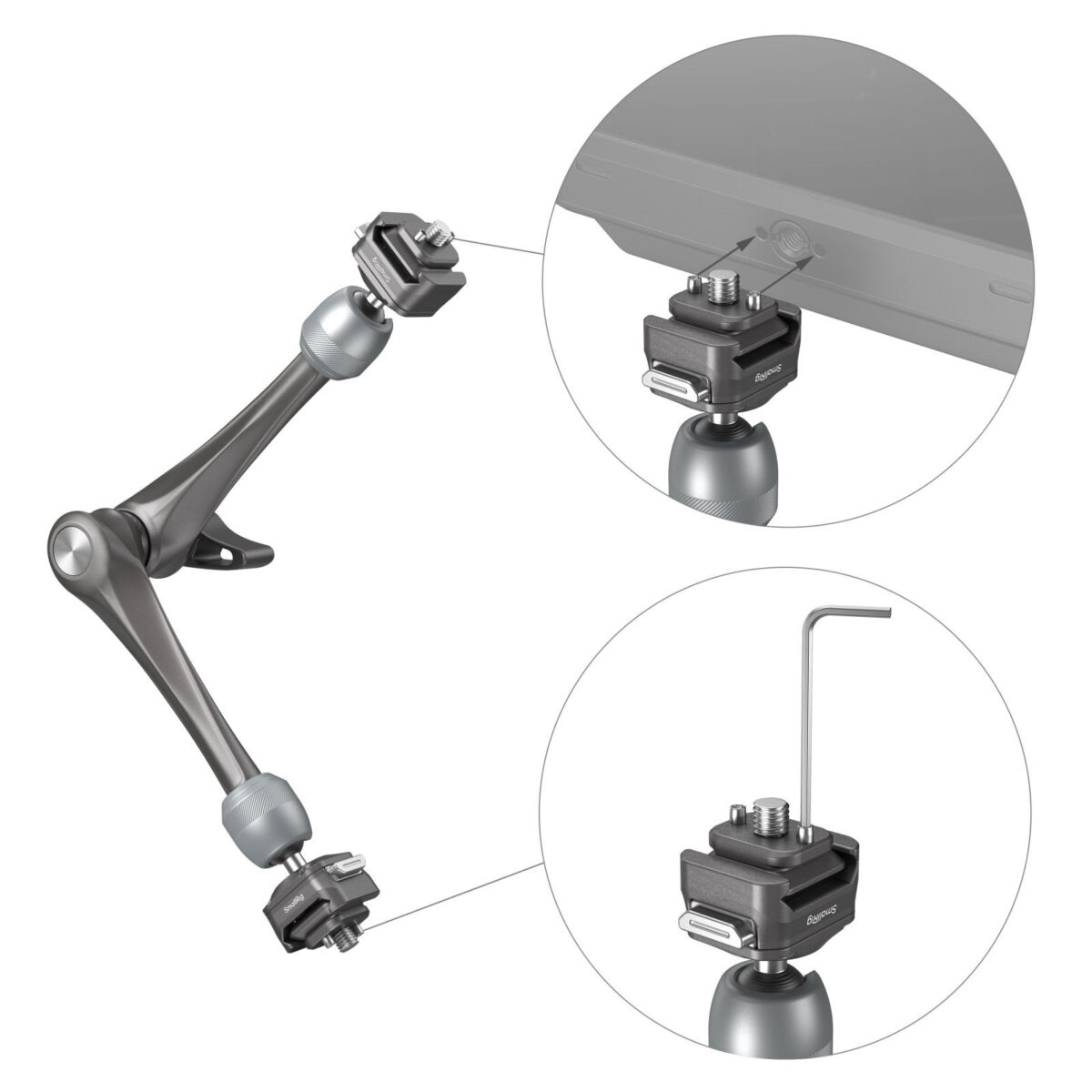 Smallrig Bras magique à dégagement rapide avec rosace - Longueur 11 pouces (4489) - Imagen 4