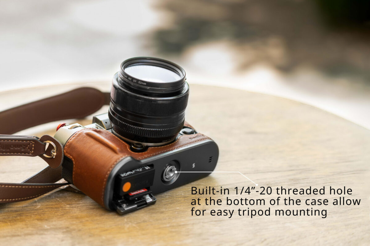 Smallrig Kit de demi-étui en cuir pour FUJIFILM X-T50 (noir) 4709 - Image 10