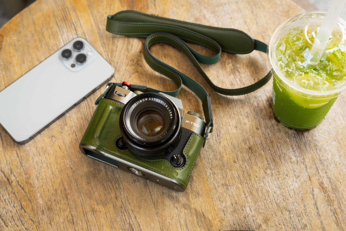 Smallrig Ensemble de demi-étui en cuir pour FUJIFILM X-T50 (Vert) 4711 - Imagen 8