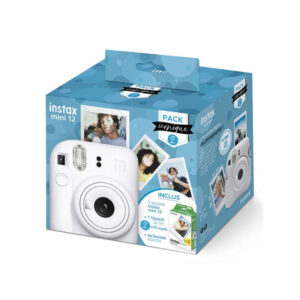 FUJIFILM INSTAX MINI 12 PAQUETE ICÓNICO BLANCO