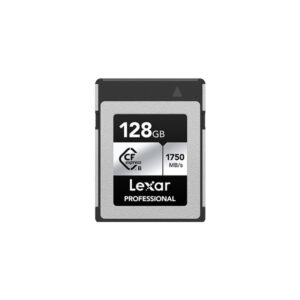 LEXAR PRO CFExpress Silver 128GB TYPE B (tot 1750 MB/S lezen en 1300 MB/S schrijven)