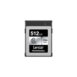 LEXAR PRO CFExpress Silver 512GB TYPE B (tot 1750 MB/S lezen en 1300 MB/S schrijven)