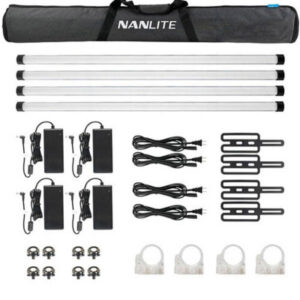 Nanlite Pavotube II 30X 4Kit Kit de 4 tubos RGB II DMX Batería