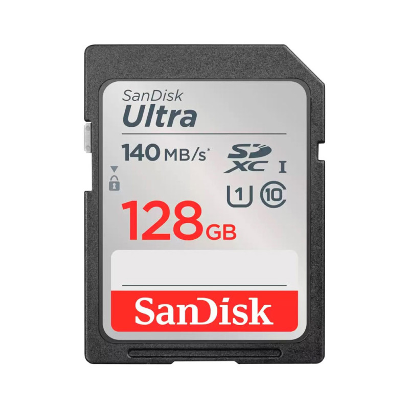 SANDISK SD ULTRA 128GB (jusqu'à 140MB/S en lecture) SANDISK SD ULTRA 128GB (jusqu'à 140MB/S en lecture)
