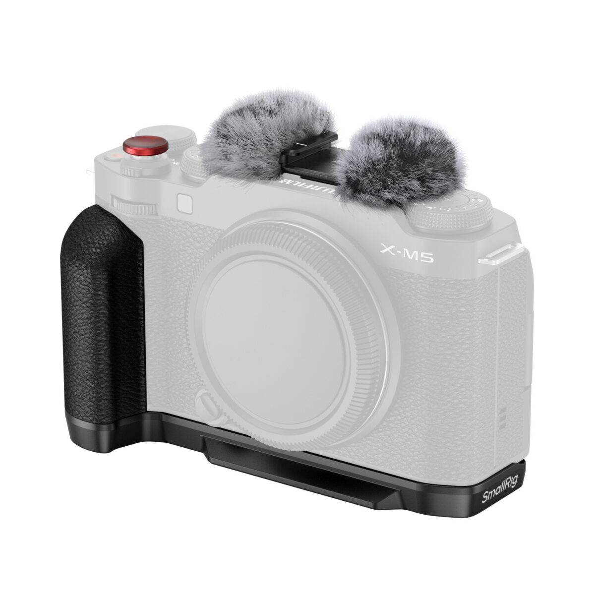 Smallrig Plaque de montage en forme de L avec poignée en silicone pour FUJIFILM X-M5 (Noir) 4876 - Image 1