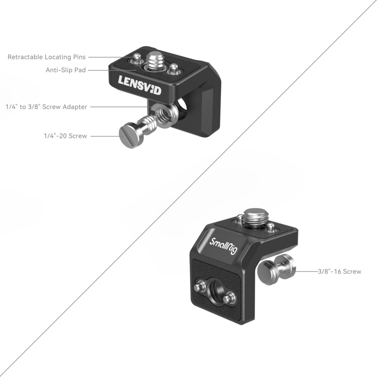 Smallrig Kit de plaque de montage mini en forme de L SmallRig x LensVid MD4360. - Image 3