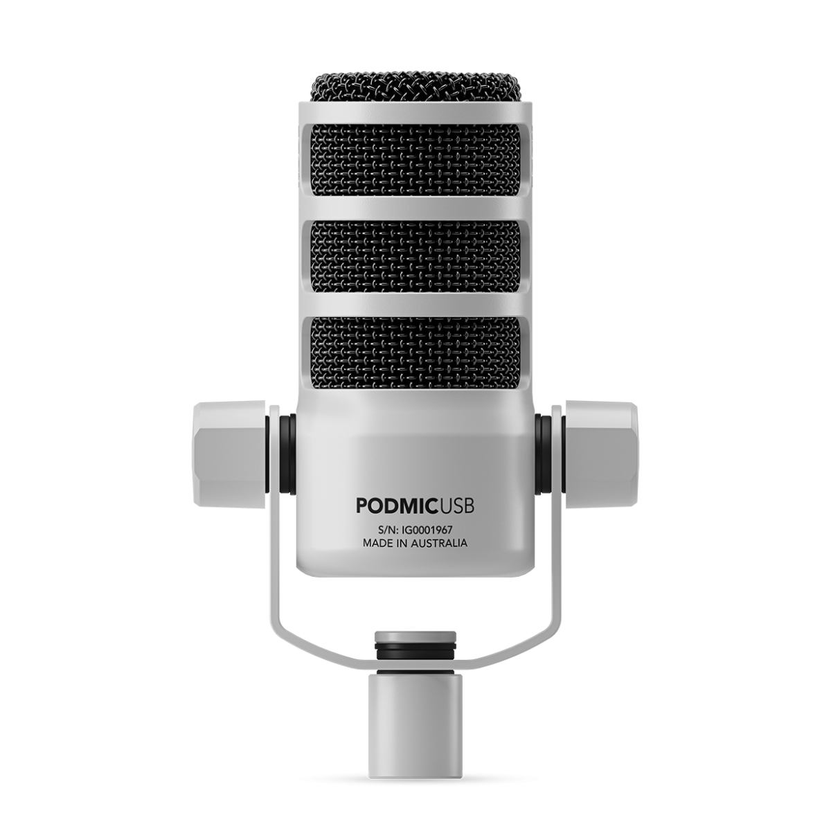 RODE PodMic Microphone Broadcast USB - Blanc – Bild 1