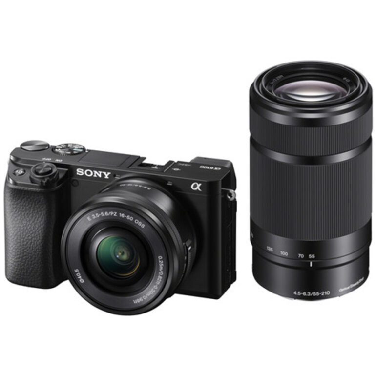 SONY ALPHA 6100 Noir + 16-50 mm f/3,5-5,6 OSS II PZ + 55- 210 mm f/4,5-6,3