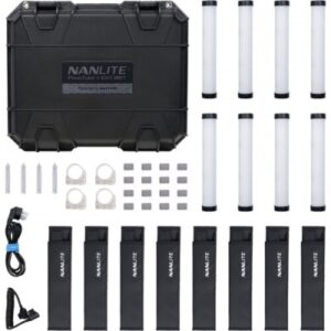 Nanlite Kit de 8 Tubes LED 16W RGBWW 25 cm - 2700K-12000K - DMX-RDM