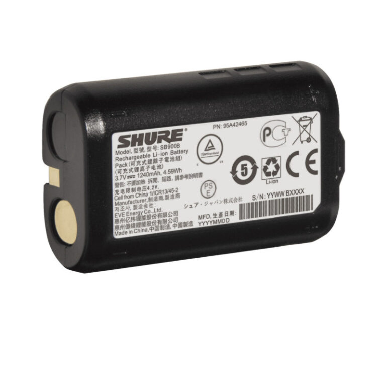 Shure accus rechargeable Lithium-Ion QLXD-ULXD-AD-P3RA-P9RA-P10R - Image 2
