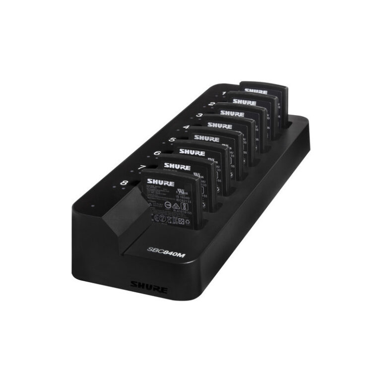 Shure SBC840M-E Chargeur 8 accus SB910M avec alim PS60E - Image 2