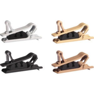 Shure Pince cravate simple - 1 piece de chaque couleur