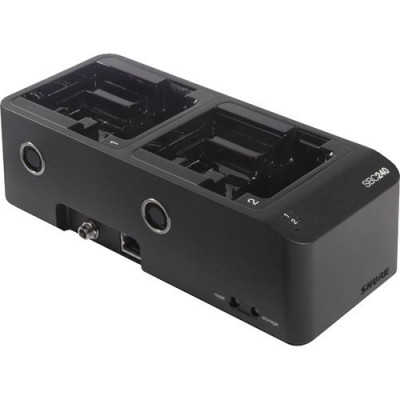 Shure SBC240 Dock chargeur 2 baies ADX1/ADX2 - sans alim Shure SBC240 Dock chargeur 2 baies ADX1/ADX2 - sans alim