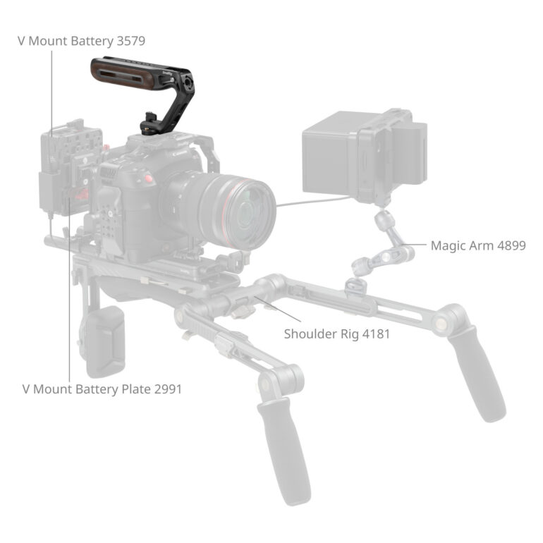 Smallrig Poignée supérieure en bois avec support NATO 5251 - Image 6