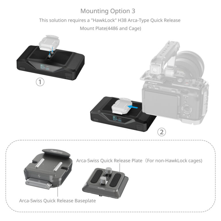 Smallrig Base de caméra CB75 avec batterie 4826 - Image 6
