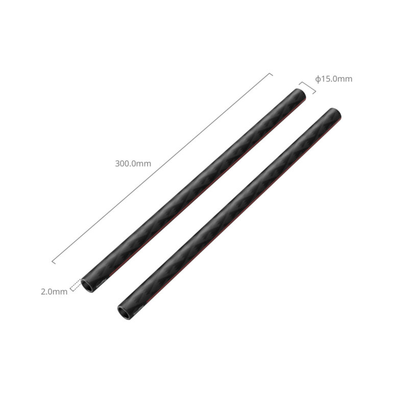Smallrig Tiges en fibre de carbone de 15 mm (paire, 12") 5212 – Image 2