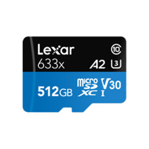 LEXAR MICRO SD 633X BLUE 512 GB CLASS 10 U1 (lecture 100MB/S, écriture 70MB/S)