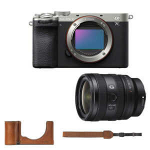 SONY ALPHA 7C II Silver/Noir + FE 24-50 mm f/2,8 G + Étui Smallrig 5015