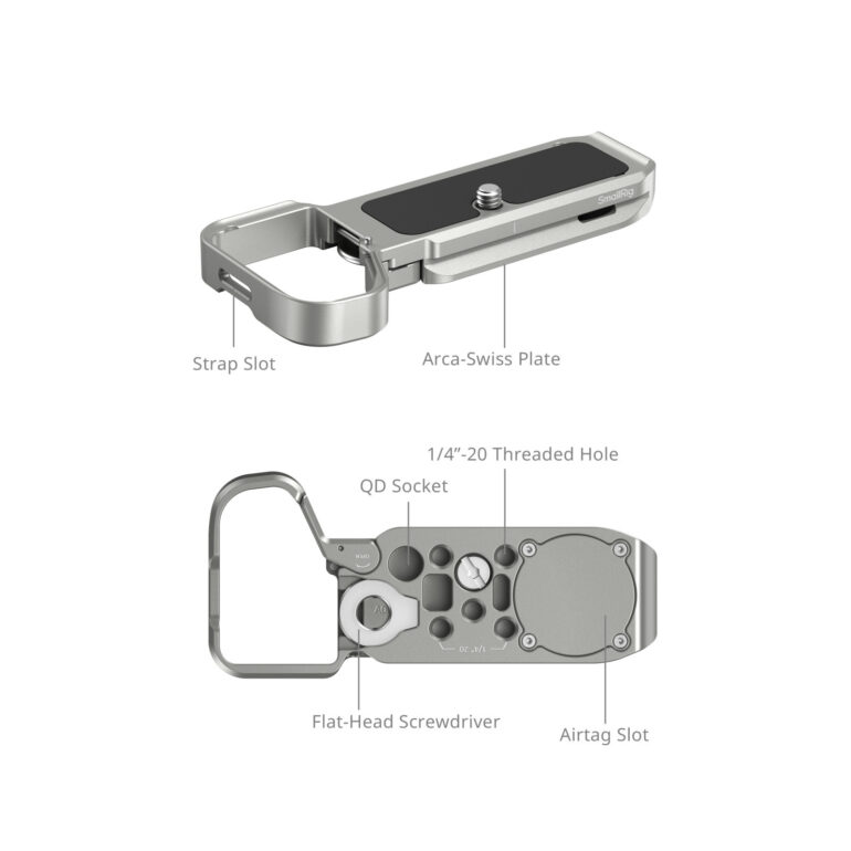 Smallrig Plaque de base avec prise pour Airtag pour Sony Alpha 7C II / Alpha 7CR (Argent) 5482 – Image 1