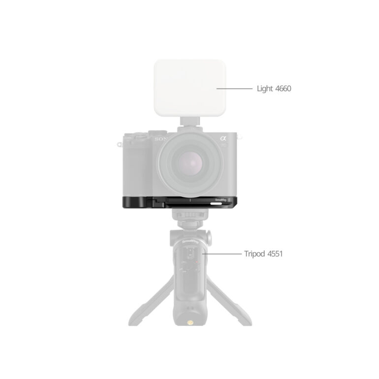 Smallrig Plaque de base avec emplacement pour Airtag pour Sony Alpha 7C II / Alpha 7CR (Noir) 5481 - Imagen 5
