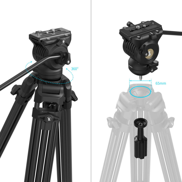Smallrig Trépied en alliage d'aluminium renforcé 5440 - Imagen 3