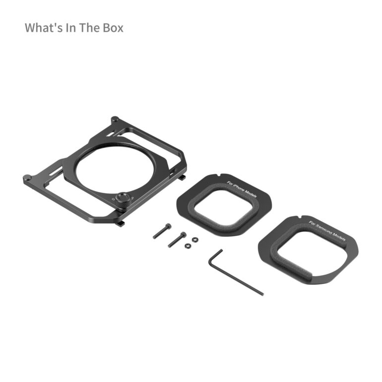 Smallrig Adaptateur de filtre fileté 67 mm avec pare-soleil détachable pour cage de téléphone universelle (ID 4299B) 5277 – Bild 6