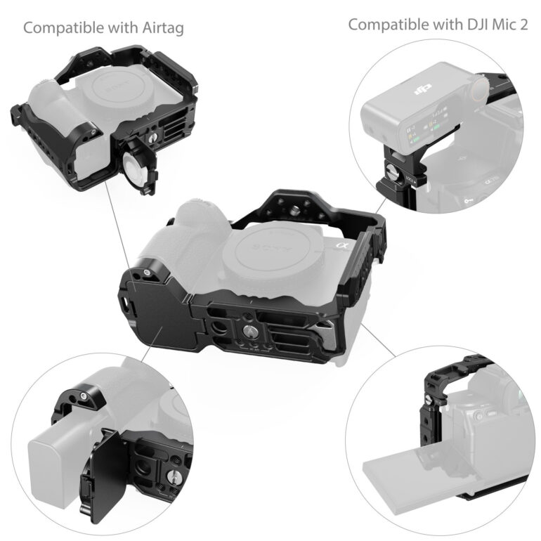 Smallrig Cage avec espace pour Airtag pour Sony Alpha 7R V / 7 IV / 7S III / 1 / 7R IV 5583 – Bild 6