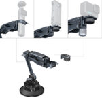 Smallrig Support d'amortisseur avec ventouse électronique pour DJI Osmo Pocket 3 / GoPro HERO13 Black / Insta360 X4 5507 – Bild 4