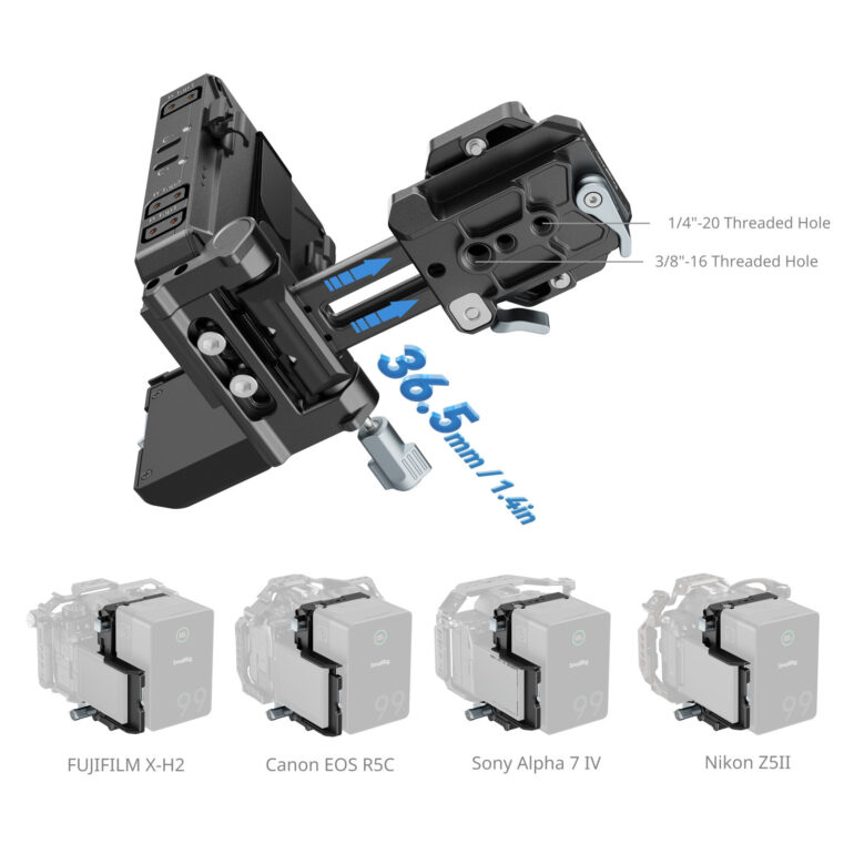 Smallrig Kit de plaque de montage pour batterie V-Mount 5227 – Image 5